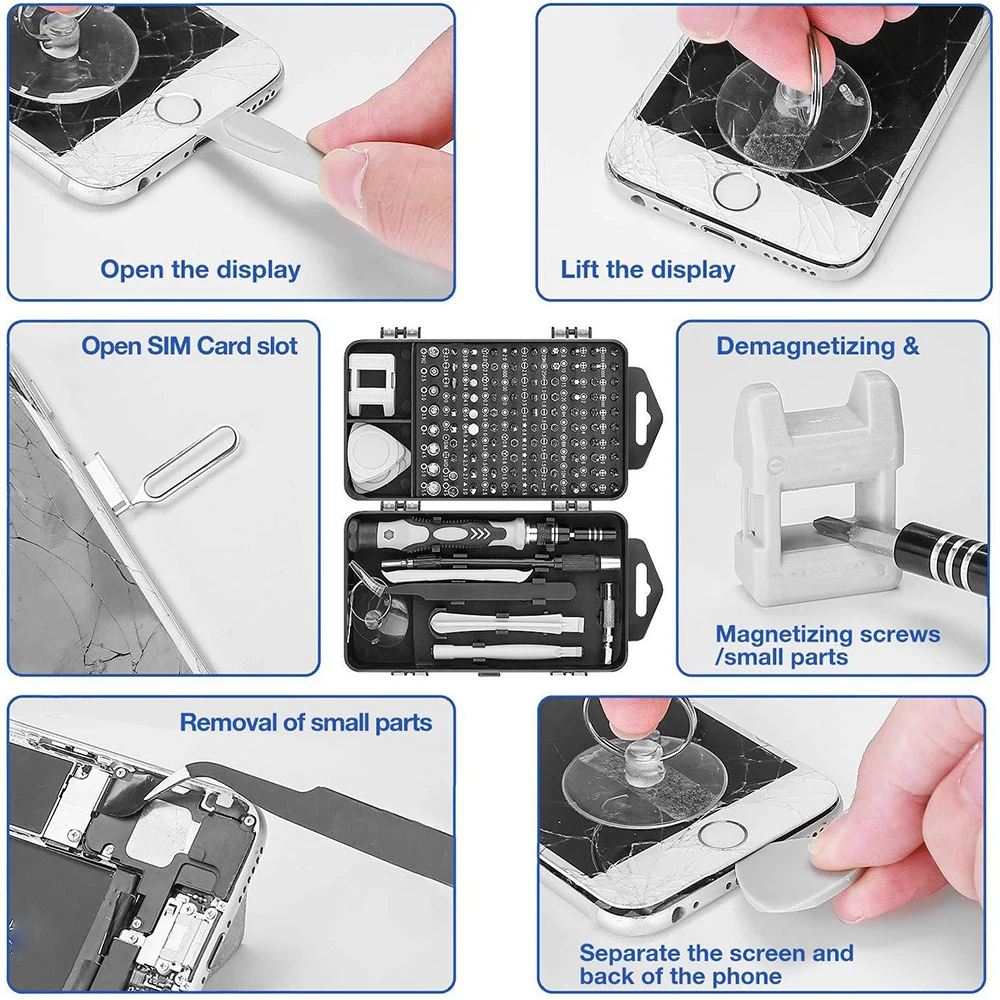 Precision Screwdriver Set Hand Tool Phone Repair Tools Kit CR-V Screwdriver Bit Set Tool Screwdriver Repair Tool Kit
Precision Screwdriver Set Hand Tool Phone Repair Tools Kit CR-V Screwdriver Bit Set Tool Screwdriver Repair Tool Kit