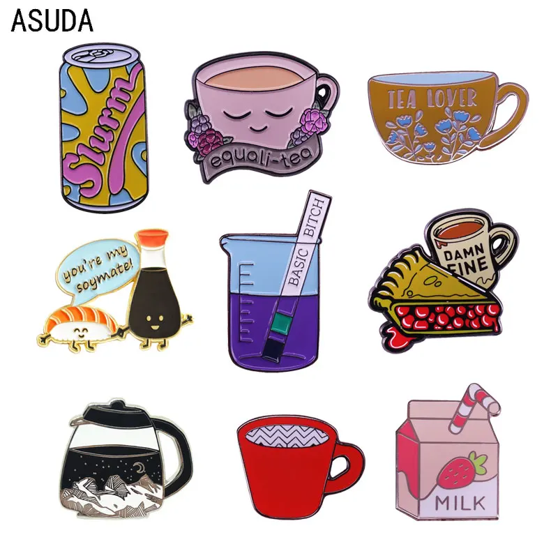 cup brooch and enamel pins Men and women fashion jewelry gifts anime movie novel lapel badges
cup brooch and enamel pins Men and women fashion jewelry gifts anime movie novel lapel badges