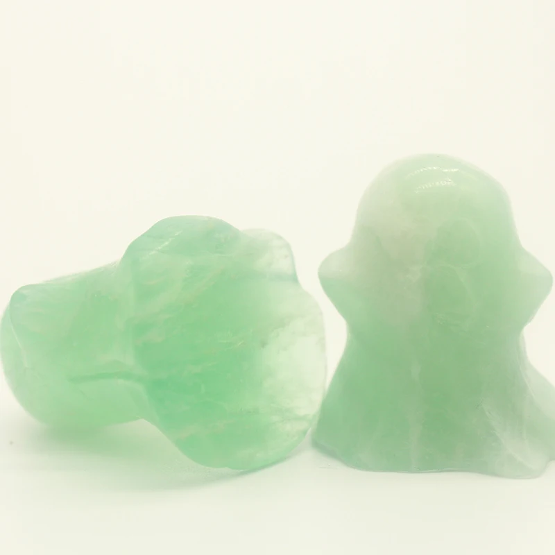1pc Natural green fluorite ghost statue quartz crystal statuette Halloween Christmas home living room decoration art decoration
1pc Natural green fluorite ghost statue quartz crystal statuette Halloween Christmas home living room decoration art decoration