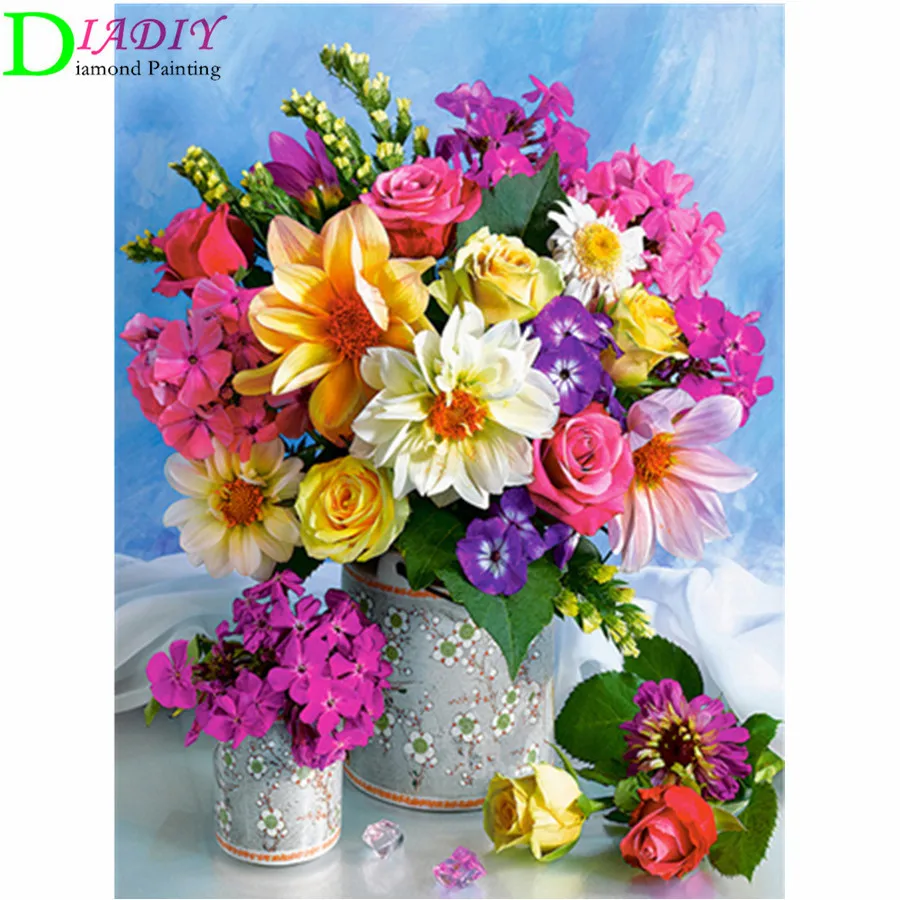 DIADIY 5D DIY Diamond Painting Flower Cross Stitch Kit Mosaic Diamond Embroidery Rose Full Square Drill Home Decoration
DIADIY 5D DIY Diamond Painting Flower Cross Stitch Kit Mosaic Diamond Embroidery Rose Full Square Drill Home Decoration