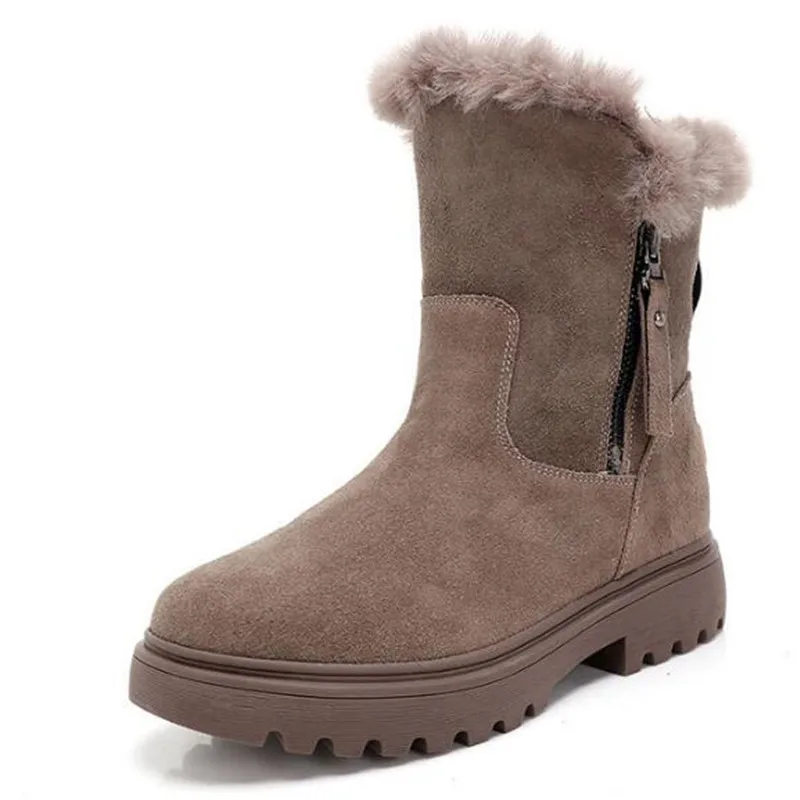 Женские ботинки с нескользящей подошвой, теплые зимние ботинки на толстой подошве, матовая кожа, теплая обувь
Женские ботинки с нескользящей подошвой, теплые зимние ботинки на толстой подошве, матовая кожа, теплая обувь