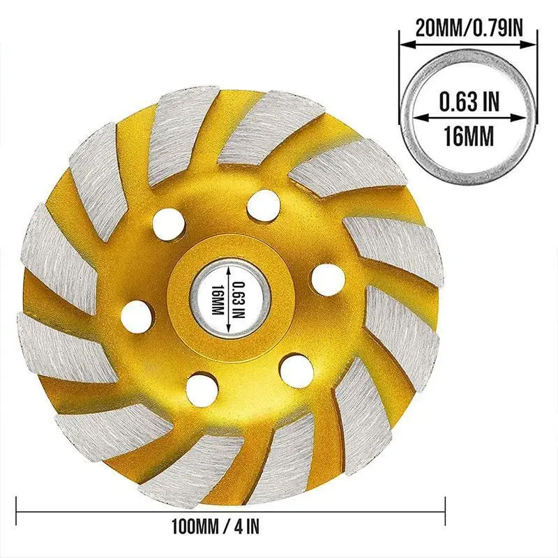 Turbo Diamond Grinding Cup Wheel Diamond Segment Grinding Wheel Cup Cutting Disc for Marble Concrete Masonry Stone Diamond Grind
Turbo Diamond Grinding Cup Wheel Diamond Segment Grinding Wheel Cup Cutting Disc for Marble Concrete Masonry Stone Diamond Grind