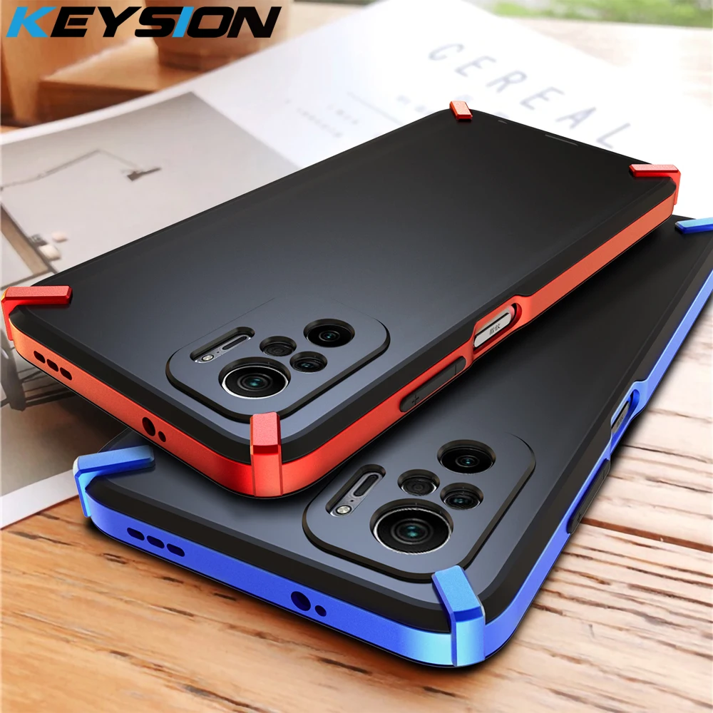 KEYSION Shockproof Case for Redmi Note 10 10 Pro Max 10S K40 Plating Bumper Phone Cover for Xiaomi Mi 11X Pro 11i POCO F3 X3 Pro
KEYSION Shockproof Case for Redmi Note 10 10 Pro Max 10S K40 Plating Bumper Phone Cover for Xiaomi Mi 11X Pro 11i POCO F3 X3 Pro