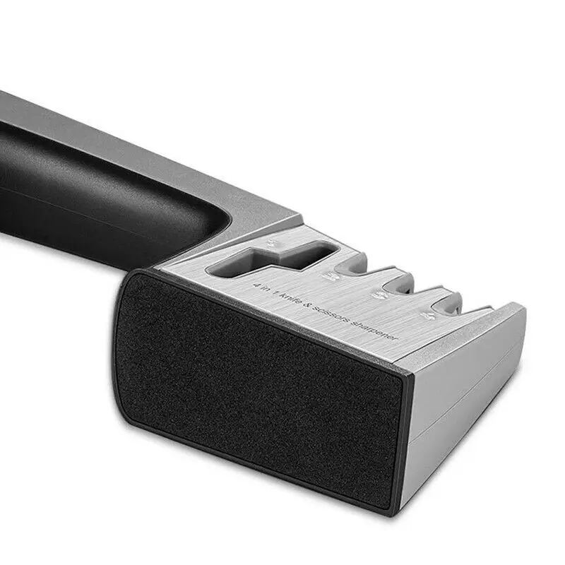 Knife Sharpener 4 In 1 Design Professional Kitchen Sharpening Stone Grinder Knives Whetstone Tungsten Sharpener Tool
Knife Sharpener 4 In 1 Design Professional Kitchen Sharpening Stone Grinder Knives Whetstone Tungsten Sharpener Tool