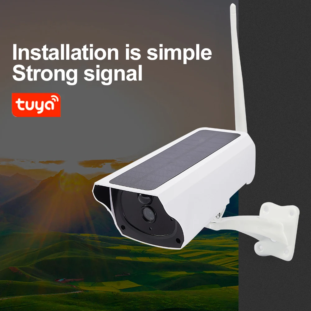 Tuya Wifi Solar Security Camera IP67 Waterproof 18600 mAh Solar Battery Powered 1080P 35fts Night Vision Motion Activated
Tuya Wifi Solar Security Camera IP67 Waterproof 18600 mAh Solar Battery Powered 1080P 35fts Night Vision Motion Activated