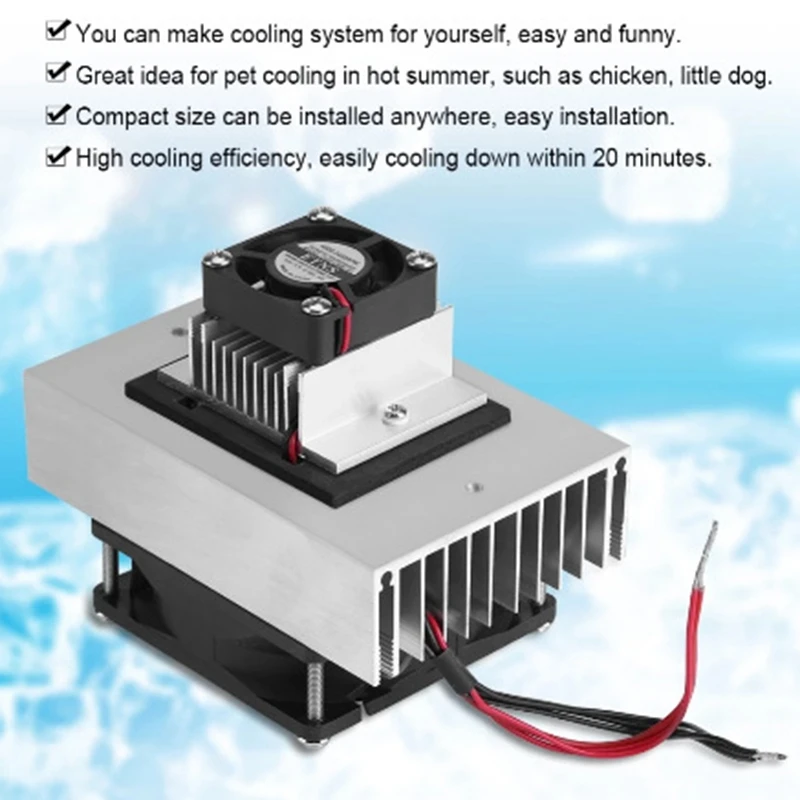 12V Semiconductor Thermoelectric Cooler Cooling System Heatsink Module Kit+Fan 72W Refrigeration Cooling System
12V Semiconductor Thermoelectric Cooler Cooling System Heatsink Module Kit+Fan 72W Refrigeration Cooling System