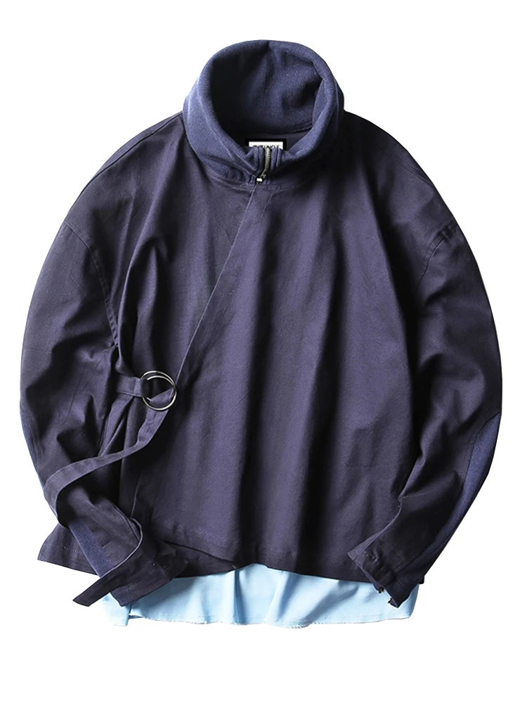 Short coat men fall winter no hat high collar new loose T-shirt Korean version pure color joker style retro belt
Short coat men fall winter no hat high collar new loose T-shirt Korean version pure color joker style retro belt