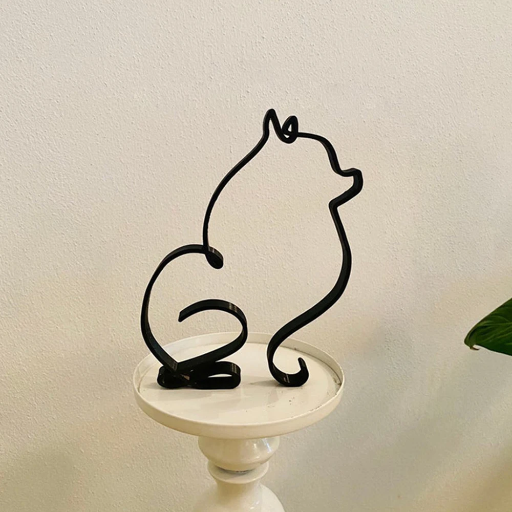 New Modern Minimalist Metal Dog Cat Iron Art Sculpture Ornaments Home Decoration Metal Animal Crafts Ornaments Decoration Crafts
New Modern Minimalist Metal Dog Cat Iron Art Sculpture Ornaments Home Decoration Metal Animal Crafts Ornaments Decoration Crafts
