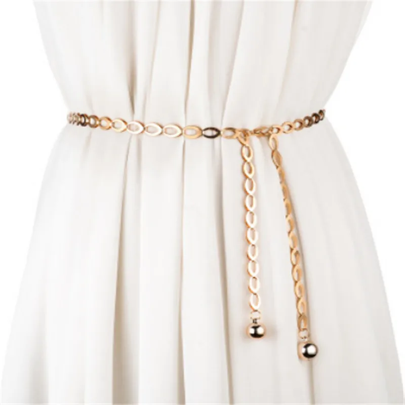 High Waist Gold Silver Belts For Women Fashion Waistbands All-match Belt For Party Jewelry Dress Waist Metal Chain Belts
High Waist Gold Silver Belts For Women Fashion Waistbands All-match Belt For Party Jewelry Dress Waist Metal Chain Belts