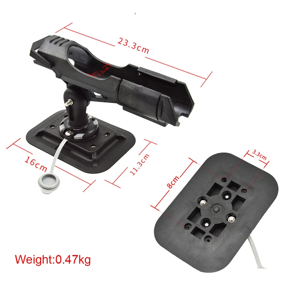 Portable Fishing Rod Holder Angle Adjustable Rotation Fishing Pole Fixed Mount for Inflatable Boat Kayak Outdoor Accessories 
Portable Fishing Rod Holder Angle Adjustable Rotation Fishing Pole Fixed Mount for Inflatable Boat Kayak Outdoor Accessories