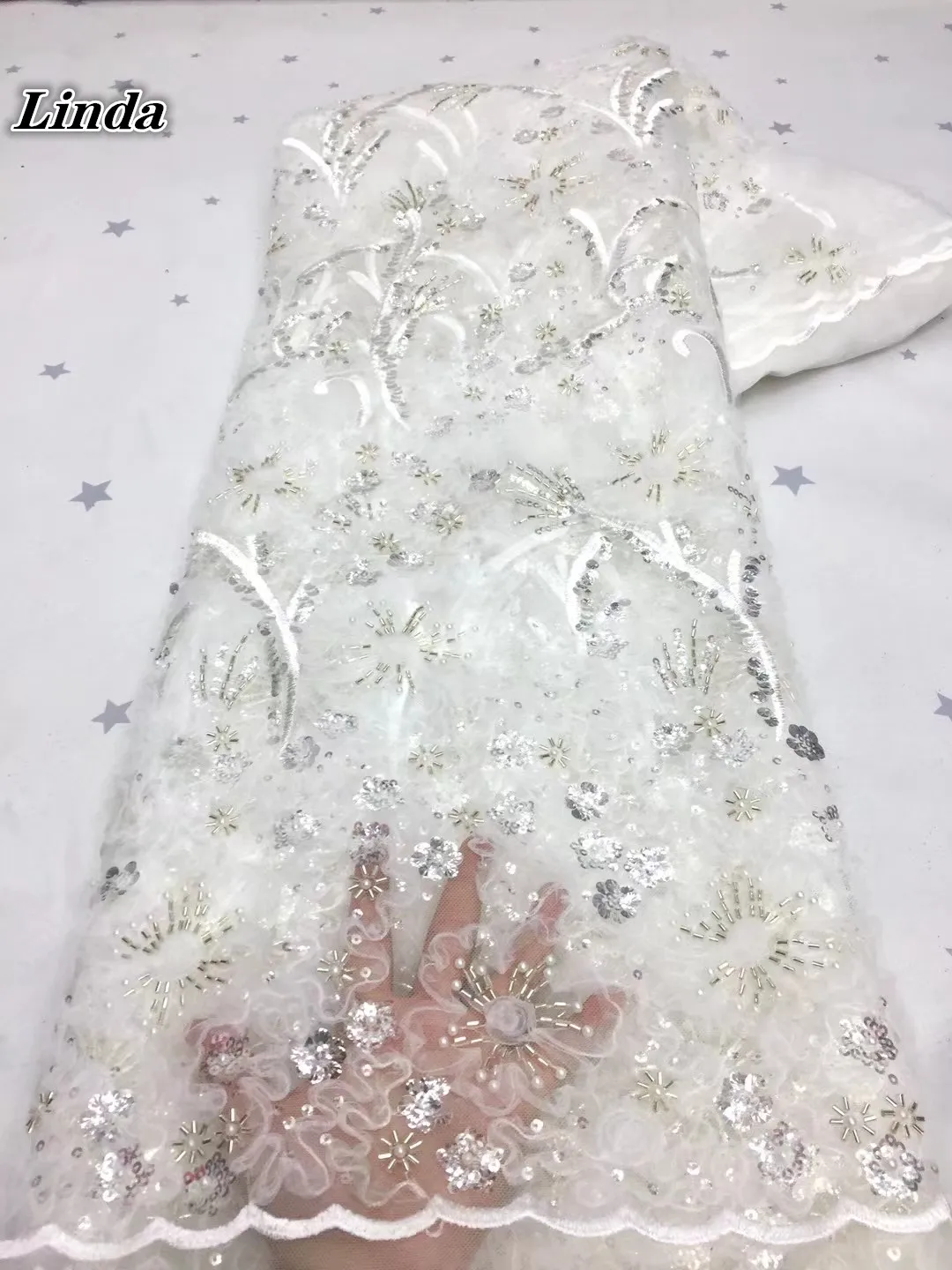 Linda Beautiful French Tulle African Lace Fabric Luxury Sequin Beads Tulle High cut Lace Fabric High Quality Lace Fabric
Linda Beautiful French Tulle African Lace Fabric Luxury Sequin Beads Tulle High cut Lace Fabric High Quality Lace Fabric