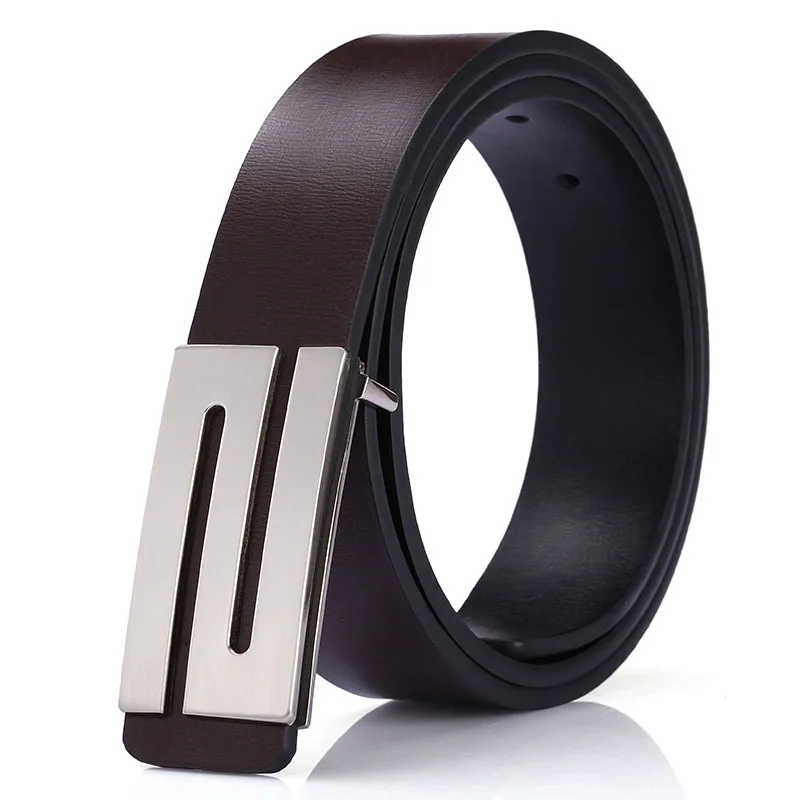 New Men's Leather Belt Medium Youth Button Pants Belt Smooth Buckle Business Casual Simple Leather Belt 3.3cm
New Men's Leather Belt Medium Youth Button Pants Belt Smooth Buckle Business Casual Simple Leather Belt 3.3cm