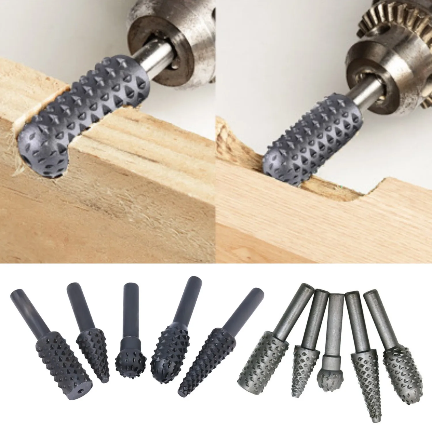 5pcs Woodworking Steel Rotary Rasp File 1/4" Shank Rotor Craft Files Rasp Burrs Wood Bits Grinding Power Carving Hand Tool
5pcs Woodworking Steel Rotary Rasp File 1/4" Shank Rotor Craft Files Rasp Burrs Wood Bits Grinding Power Carving Hand Tool