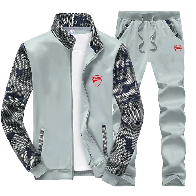 Новинка 2021 брендовый осенне-зимний мужской спортивный костюм Ducati Мужская модная
