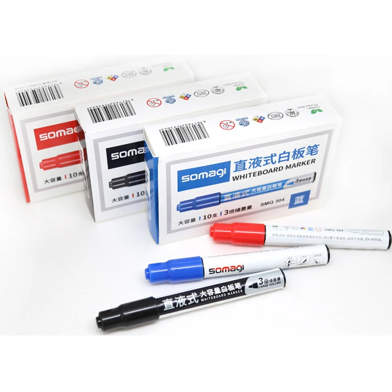 3Colors High Quality Erasable Whiteboard Pen Marking Painting Student Office And Home Carton Metal Glass Wood Smooth Surface
3Colors High Quality Erasable Whiteboard Pen Marking Painting Student Office And Home Carton Metal Glass Wood Smooth Surface