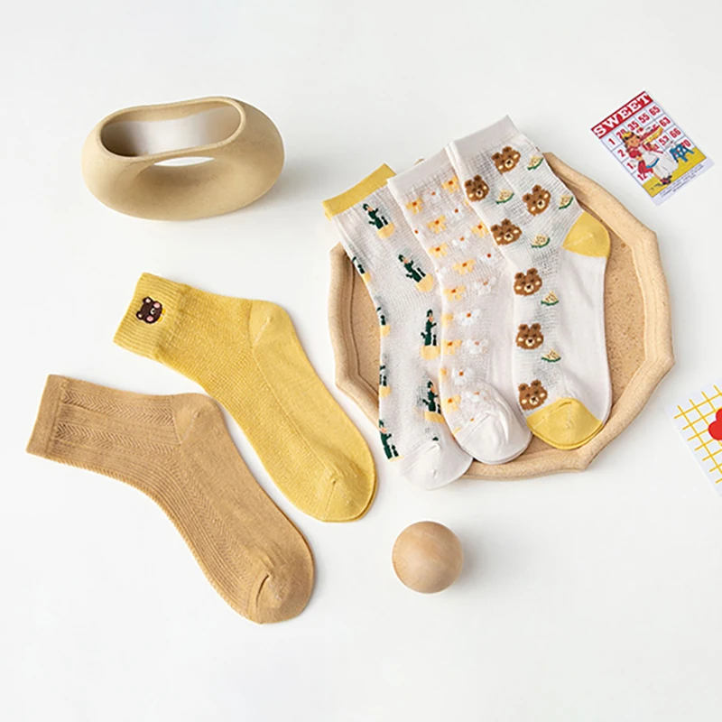 Bear animal print socks mesh cute kawaii cartoon women meia funny designer skarpetki damskie woman cotton fashion harajuku sock
Bear animal print socks mesh cute kawaii cartoon women meia funny designer skarpetki damskie woman cotton fashion harajuku sock