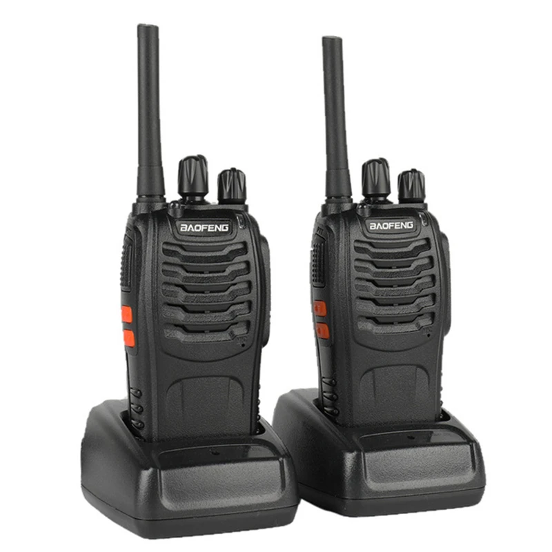 

2PCS Baofeng BF-88E PMR Updated Version of 888S Walkie Talkie 1500mAh UHF 446 MHz 0.5 W 16 CH Handheld Portable Radio