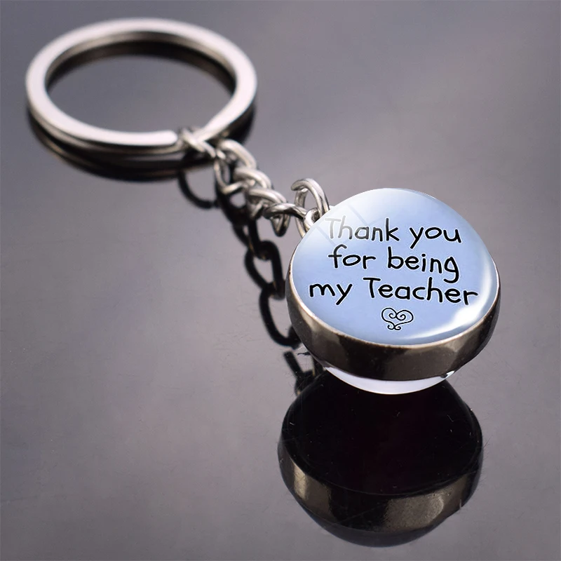 Thank You for Being My Teacher Glass Ball Keychain Teacher Appreciation Letters Key Rings Teacher's Birthday Christmas Gift
Thank You for Being My Teacher Glass Ball Keychain Teacher Appreciation Letters Key Rings Teacher's Birthday Christmas Gift