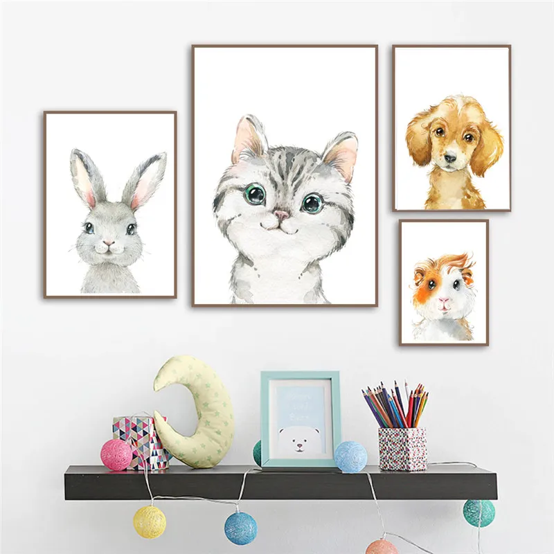 Cute Dog Cat Hamster Anime Canvas Poster Wall Art Decor Cartoon Animal Picture For Home Design decoracion hogar moderno
Cute Dog Cat Hamster Anime Canvas Poster Wall Art Decor Cartoon Animal Picture For Home Design decoracion hogar moderno