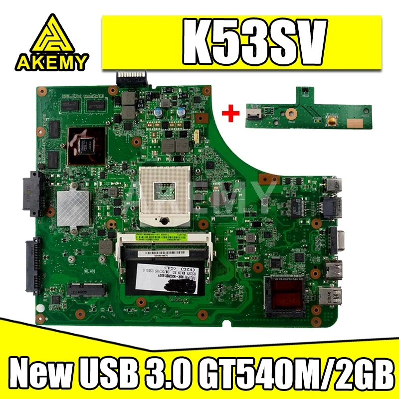 Akemy NEW MB K53SV материнская плата W / GT540M / 2GB-GPU USB-3.0 для ASUS K53SC X53S K53SV K53SM K53SJ P53Sj материнская плата ноутбука
Akemy NEW MB K53SV материнская плата W / GT540M / 2GB-GPU USB-3.0 для ASUS K53SC X53S K53SV K53SM K53SJ P53Sj материнская плата ноутбука