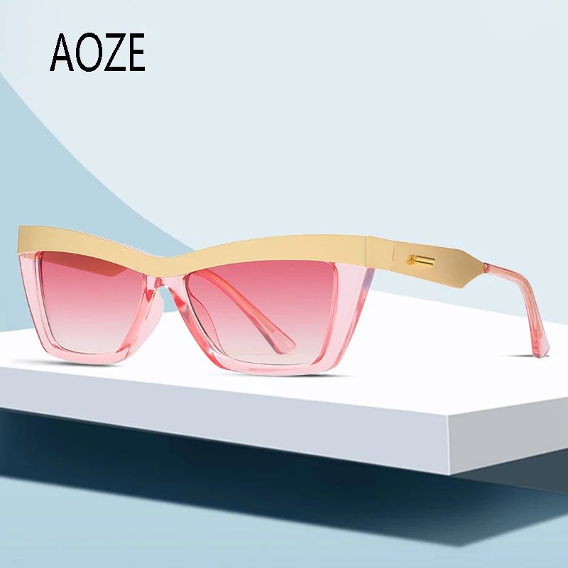 AOZE 2021 Fashion Cat's Eye sunglasses small frame personality glasses vintage retro square Sunglasses lunette de soleil femme
AOZE 2021 Fashion Cat's Eye sunglasses small frame personality glasses vintage retro square Sunglasses lunette de soleil femme