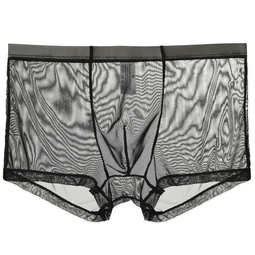 Hot Men's Mesh Sexy Boxer Briefs Thin Transparent Underwear Shorts Panties Trunks Boxershorts Erotic Lingerie Cuecas Masculinas
Hot Men's Mesh Sexy Boxer Briefs Thin Transparent Underwear Shorts Panties Trunks Boxershorts Erotic Lingerie Cuecas Masculinas