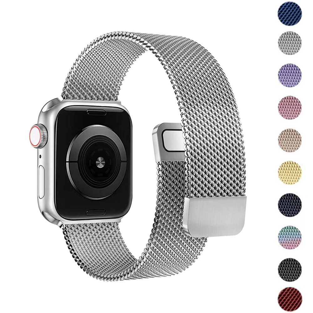 Ремешок для Apple watch Band 44 мм 40 мм 38 мм 42 мм, аксессуары для смарт-часов с магнитной петлей, браслет для iWatch Series 3 4 5 6 se 7 45 мм 41 мм
Ремешок для Apple watch Band 44 мм 40 мм 38 мм 42 мм, аксессуары для смарт-часов с магнитной петлей, браслет для iWatch Series 3 4 5 6 se 7 45 мм 41 мм