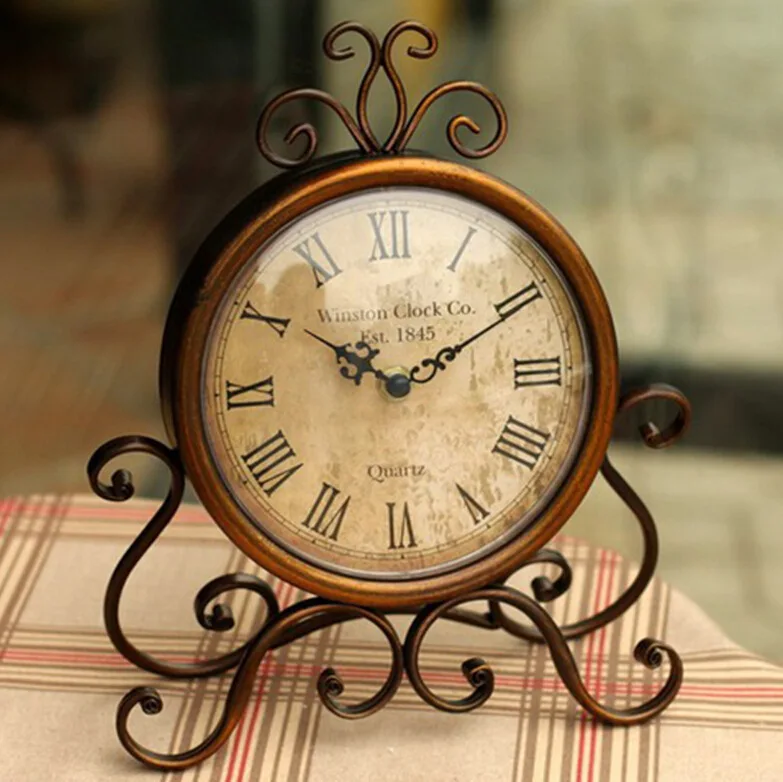 Art Quartz Metal Clock Round Retro Nordic Vintage Table Watch Antique Decor Office Shabby Chic Horloge Home Decor BY50ZZ
Art Quartz Metal Clock Round Retro Nordic Vintage Table Watch Antique Decor Office Shabby Chic Horloge Home Decor BY50ZZ