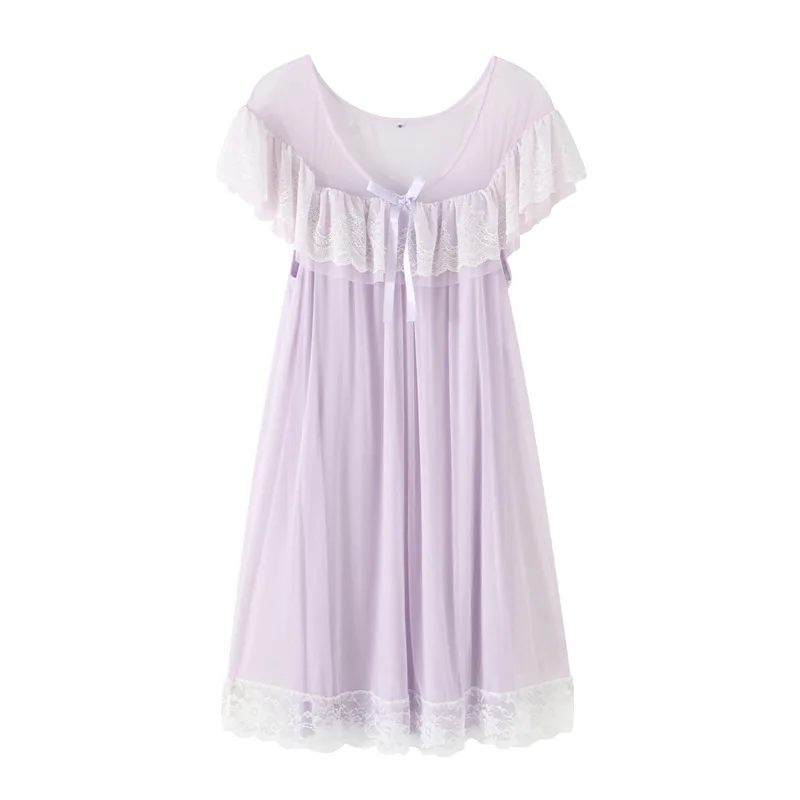 2020 New Sexy Pijamas Women Summer Net Yarn Palace Retro Cute Girl Lace Princess Nightdress Pijama Mujer Kawaii Nightwear
2020 New Sexy Pijamas Women Summer Net Yarn Palace Retro Cute Girl Lace Princess Nightdress Pijama Mujer Kawaii Nightwear