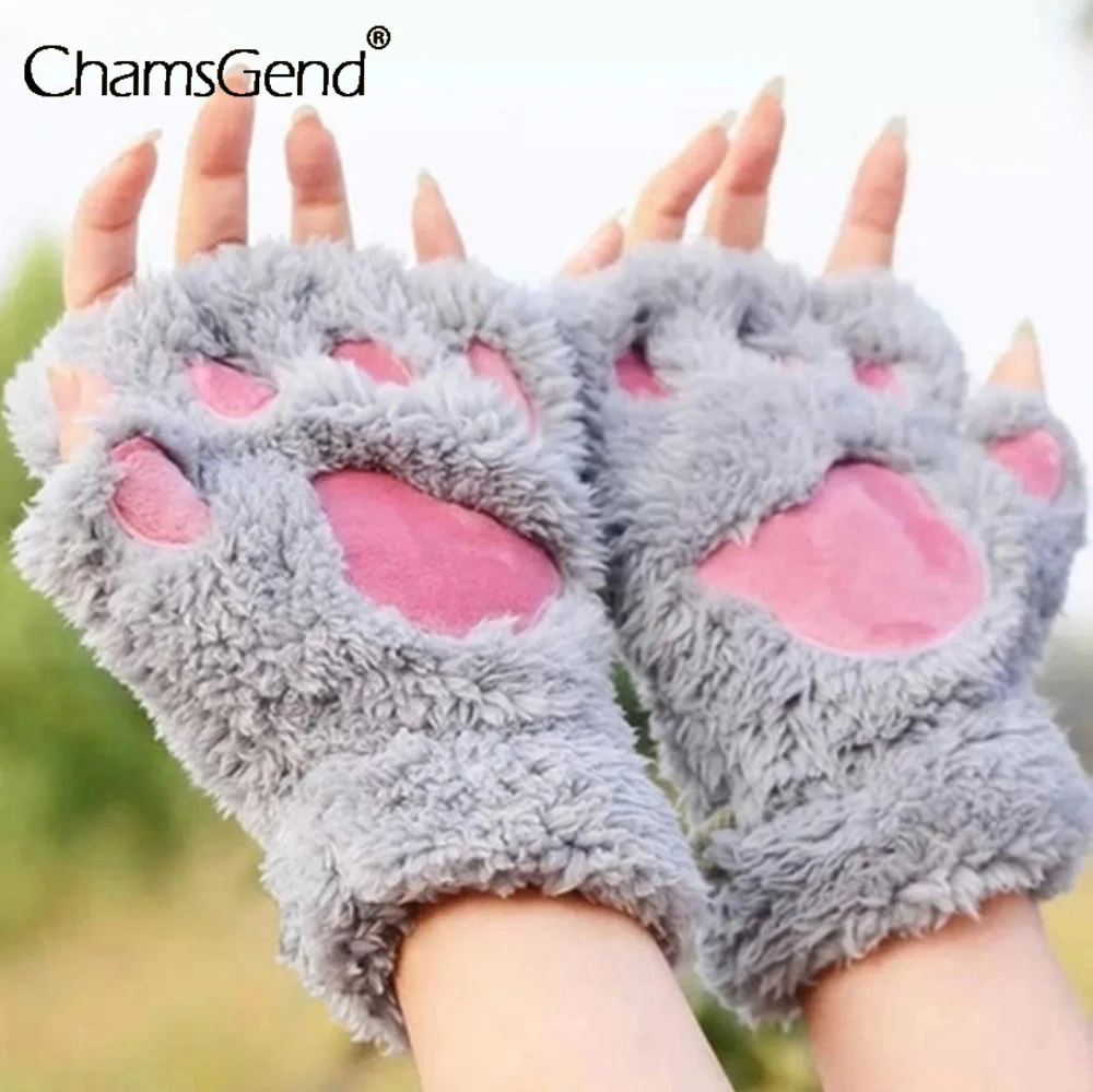 Women Cute Cat Claw Paw Plush Mittens Warm Soft Plush Short Fingerless Fluffy Bear Cat Gloves Costume Half Finger Mittens Gloves
Women Cute Cat Claw Paw Plush Mittens Warm Soft Plush Short Fingerless Fluffy Bear Cat Gloves Costume Half Finger Mittens Gloves