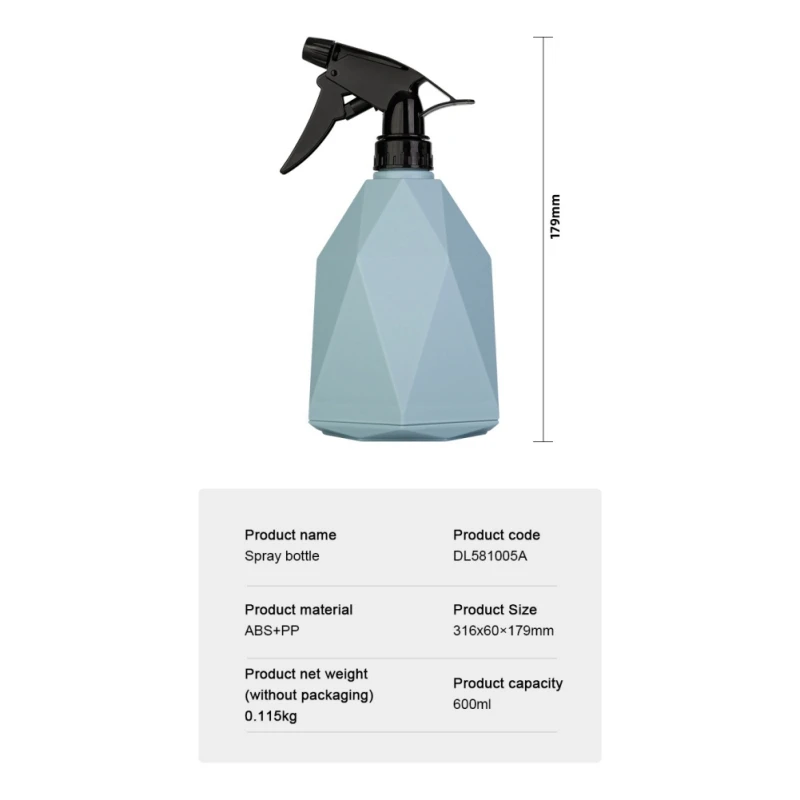 Deli Adjustable Nozzle Spray Bottle High Capacity Home Gardening and Watering The Kettle 600ml
Deli Adjustable Nozzle Spray Bottle High Capacity Home Gardening and Watering The Kettle 600ml