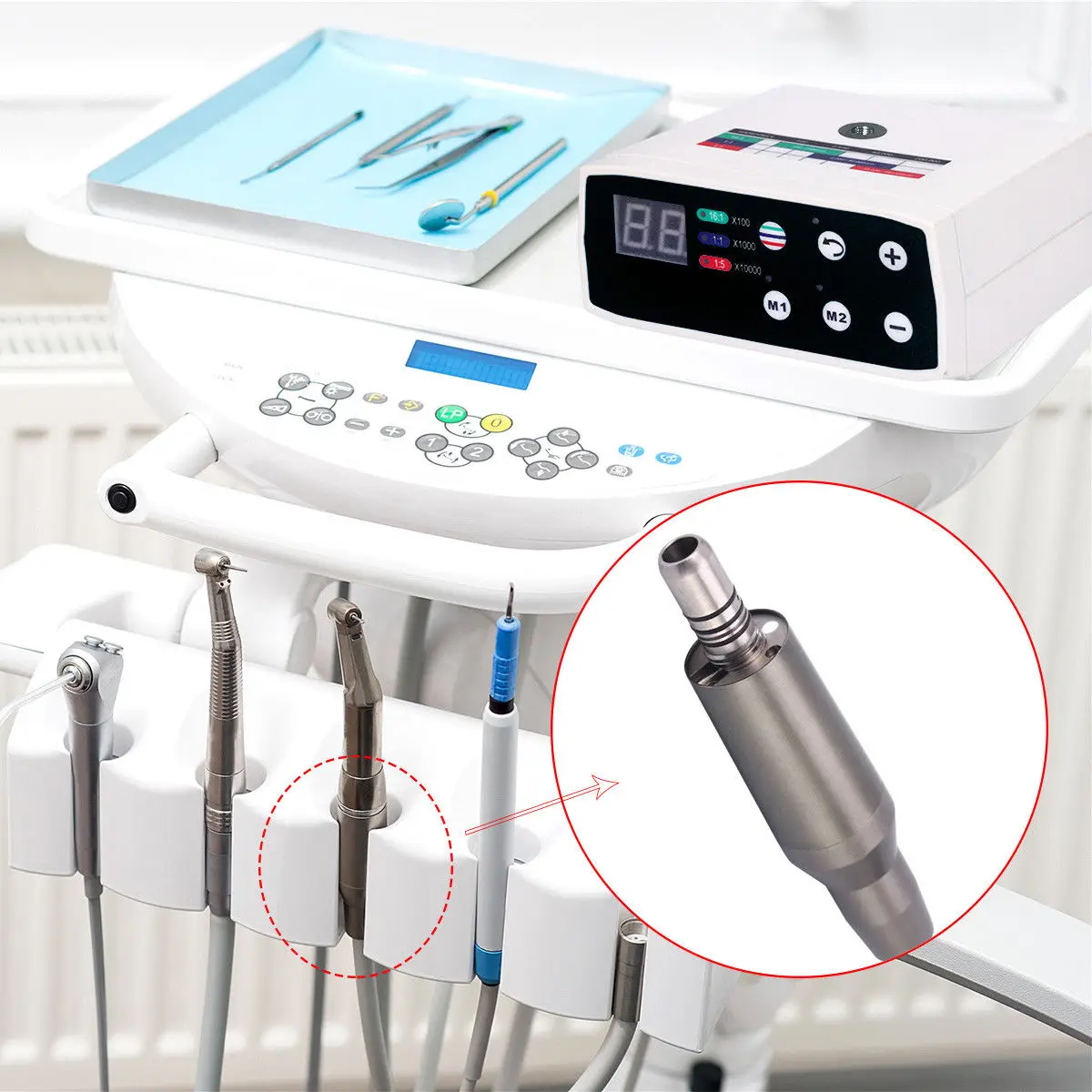Dental Lab Micromotor Machine Motor For Dental Contra Angle Optic Fiber Handpiece Teeth Whitening Polisher Dental Equipment
Dental Lab Micromotor Machine Motor For Dental Contra Angle Optic Fiber Handpiece Teeth Whitening Polisher Dental Equipment