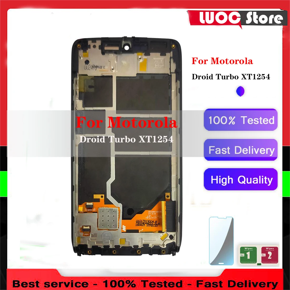 High Quality LCD Display For Motorola MOTO Droid Turbo XT1254 Touch Screen Replacement With Frame For Moto Maxx Screen XT1225
High Quality LCD Display For Motorola MOTO Droid Turbo XT1254 Touch Screen Replacement With Frame For Moto Maxx Screen XT1225