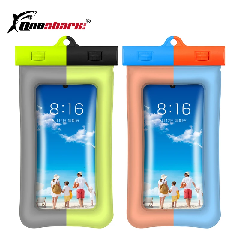 Waterproof Phone Bag Touchscreen Floating Air Phone Swimming Bag Outdoor River Trekking Diving Beach Water Bag Phone below 6.2''
Waterproof Phone Bag Touchscreen Floating Air Phone Swimming Bag Outdoor River Trekking Diving Beach Water Bag Phone below 6.2''