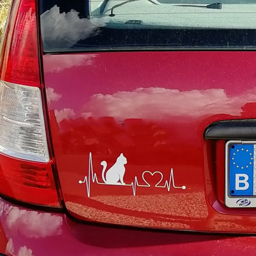 Trendy Design Pet Cat Heartbeat Lifeline PET Decal Unique Car Body Stickers Car Styling Truck Accessories
Trendy Design Pet Cat Heartbeat Lifeline PET Decal Unique Car Body Stickers Car Styling Truck Accessories