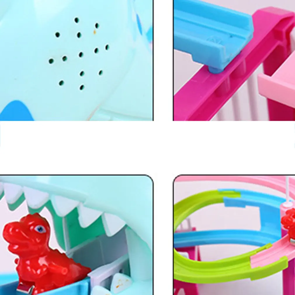 Dinosaur Paradise Suit Pig Toys Climbing Stairs Track Peggy Slide Electric Assembly With Music Colorful
Dinosaur Paradise Suit Pig Toys Climbing Stairs Track Peggy Slide Electric Assembly With Music Colorful