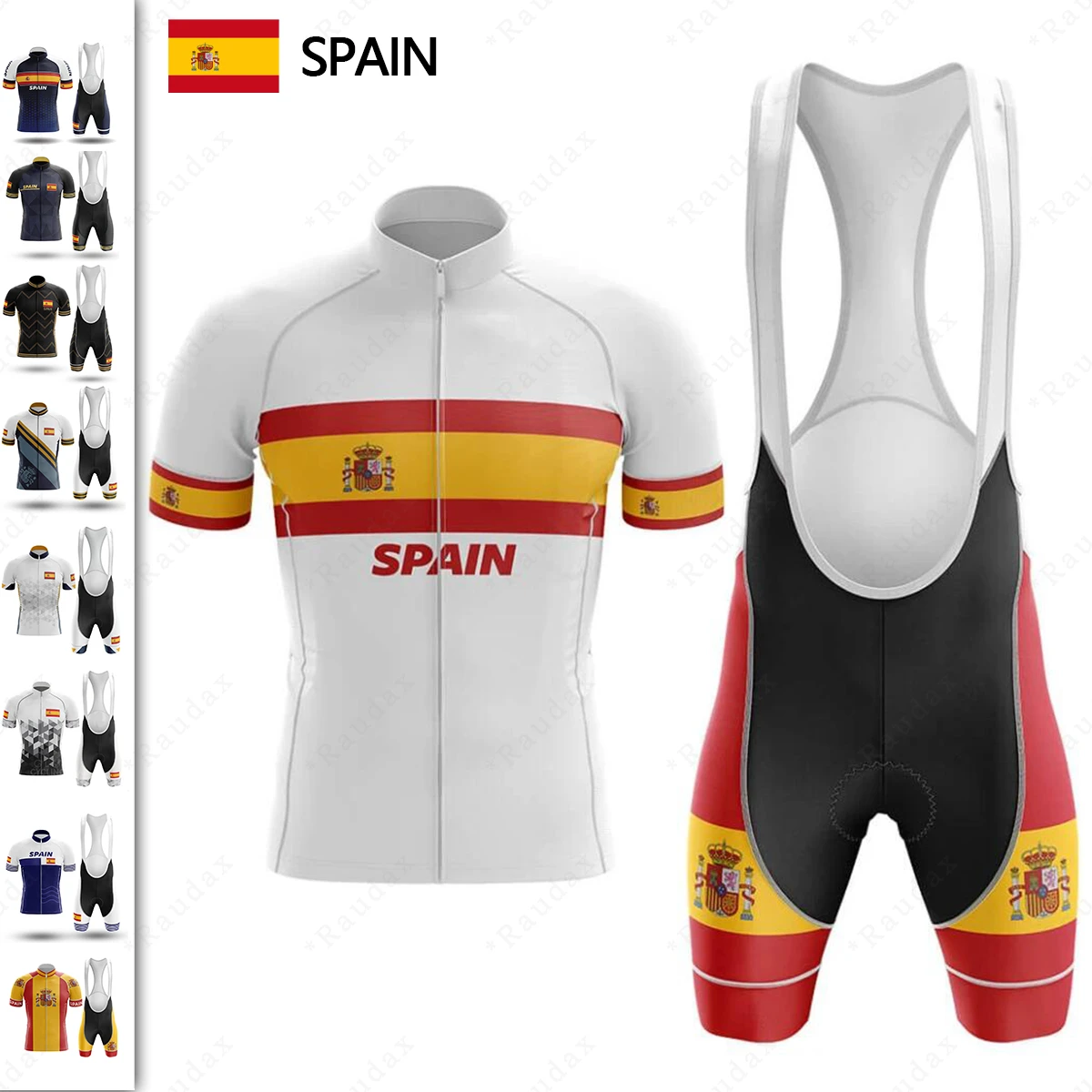 Men's clothes 2021 pro team Spanish flag Cycling clothing summer Cycling set Bike Clothing Ropa Ciclismo MTB Clothes Sportwear
Men's clothes 2021 pro team Spanish flag Cycling clothing summer Cycling set Bike Clothing Ropa Ciclismo MTB Clothes Sportwear