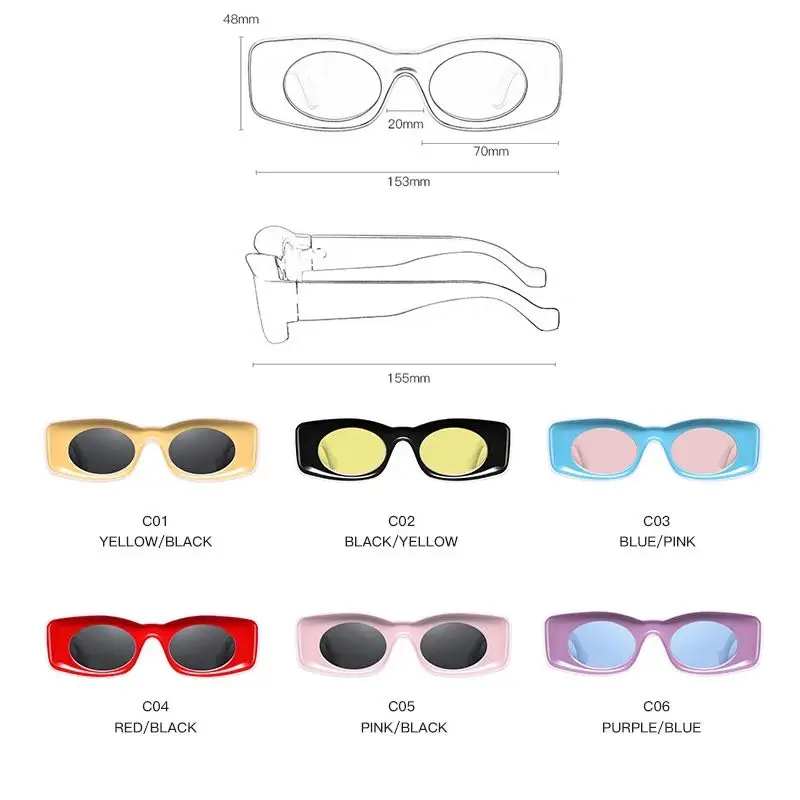 Punk Square Retro Sunglasses Men Women Luxury Brand Vintage Sun Glasses Unisex Fashion Red yellow Pilot Gafas De Sol Mujer
Punk Square Retro Sunglasses Men Women Luxury Brand Vintage Sun Glasses Unisex Fashion Red yellow Pilot Gafas De Sol Mujer