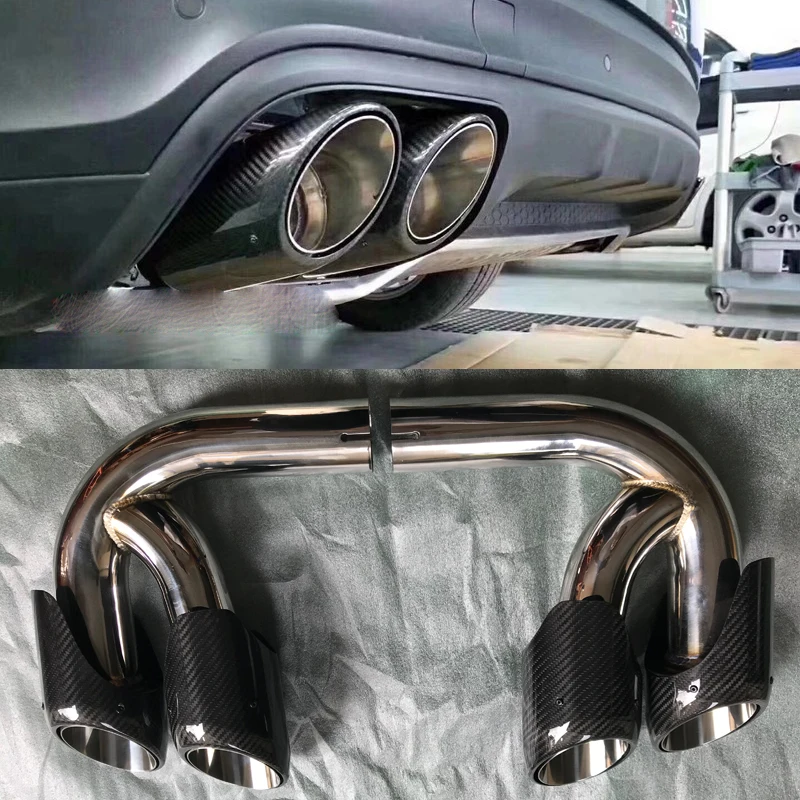 For Porsche Cayenne Carbon Fiber Rear Exhaust Tips Muffler Pipe Car Styling 2018 2019 2020 2021
For Porsche Cayenne Carbon Fiber Rear Exhaust Tips Muffler Pipe Car Styling 2018 2019 2020 2021