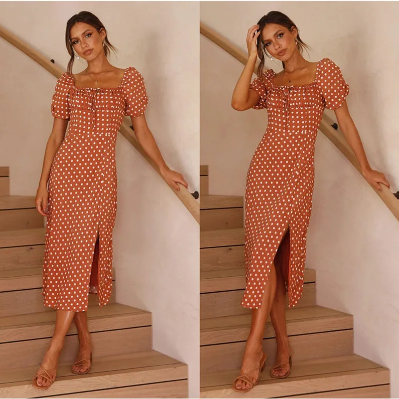 Summer 2021 New Hem Split Short Sleeve Dress Floral Chiffon Slim Sexy Versatile Long Fashion Temperament Women's Wear
Summer 2021 New Hem Split Short Sleeve Dress Floral Chiffon Slim Sexy Versatile Long Fashion Temperament Women's Wear