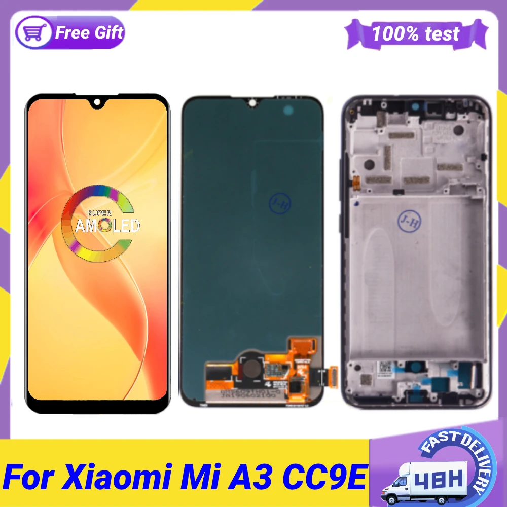 ЖК-дисплей 6,09 дюйма Super AMOLED для Xiaomi MiA3 CC9E, сенсорный экран с дигитайзером в сборе с рамкой для Xiaomi Mi A3, MiA3 LCD
ЖК-дисплей 6,09 дюйма Super AMOLED для Xiaomi MiA3 CC9E, сенсорный экран с дигитайзером в сборе с рамкой для Xiaomi Mi A3, MiA3 LCD