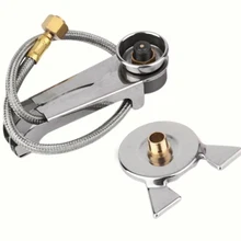 1 Set Picnic Camping Stove Split Converter Connector Gas Tank Adapter InCldue Box Hot Sale Well Sell Drop Shipping