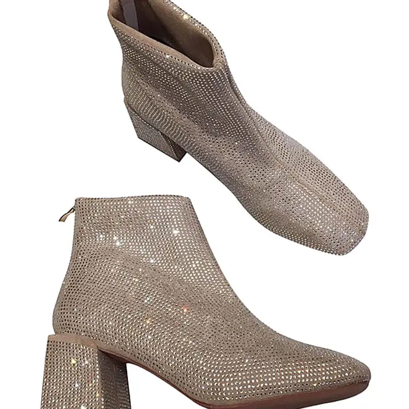 Ankle Boots for Women 2021 Fashion Luxury Autumn Winter Women Shoes High Heels New Rhinestone Women's Boots Office Ladies Shoes
Ankle Boots for Women 2021 Fashion Luxury Autumn Winter Women Shoes High Heels New Rhinestone Women's Boots Office Ladies Shoes