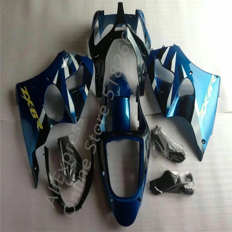 Fit For Kawasaki NINJA ZX6R 00-02 ZX 6R 2000 2001 2002 ZX-6R 00 01 02 blue black Motorcycle Fairing (Injection molding)
Fit For Kawasaki NINJA ZX6R 00-02 ZX 6R 2000 2001 2002 ZX-6R 00 01 02 blue black Motorcycle Fairing (Injection molding)