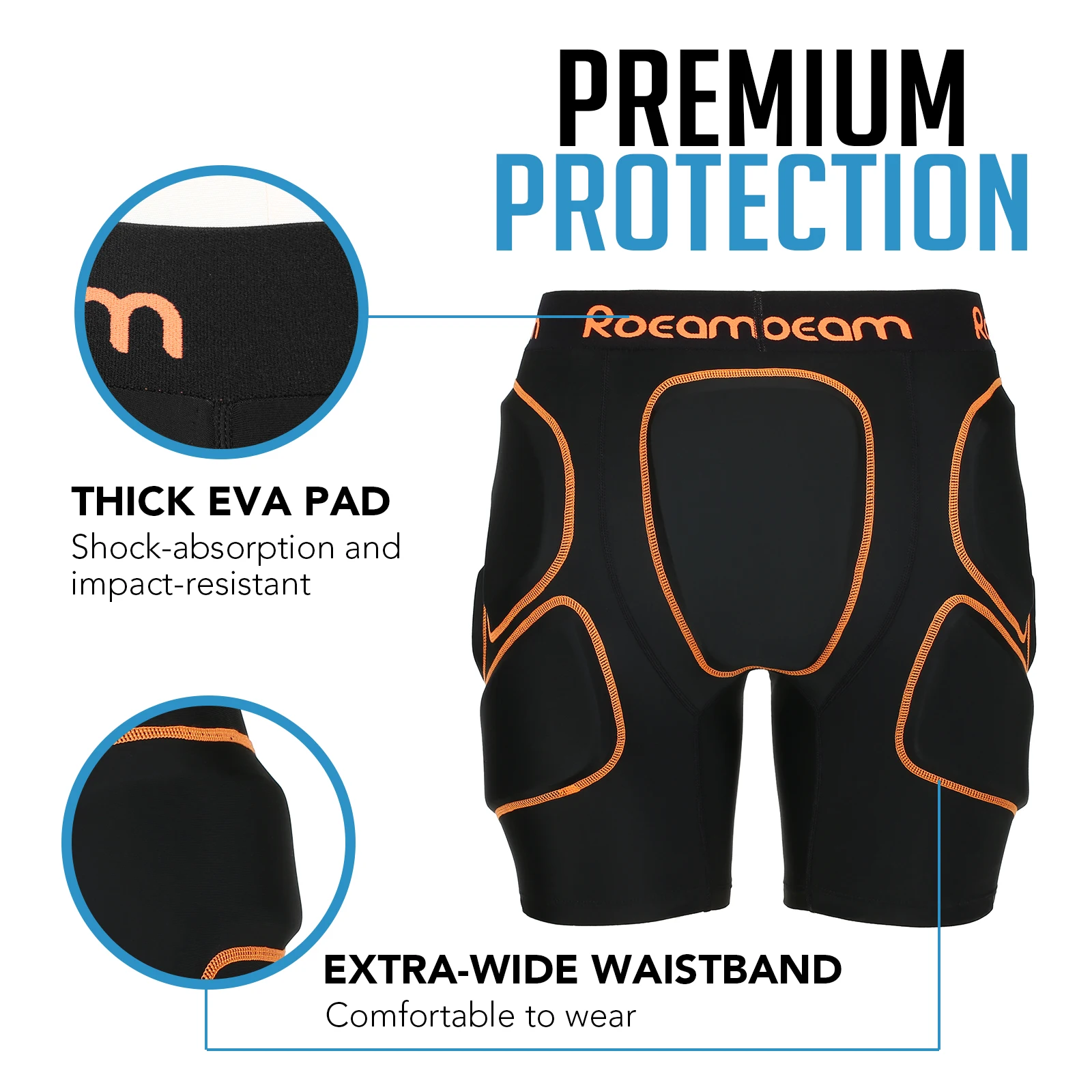 Roeam Protective Padded Shorts Hip Butt Tailbone Protection Pad Shorts for Skating Skiing Snowboarding
Roeam Protective Padded Shorts Hip Butt Tailbone Protection Pad Shorts for Skating Skiing Snowboarding