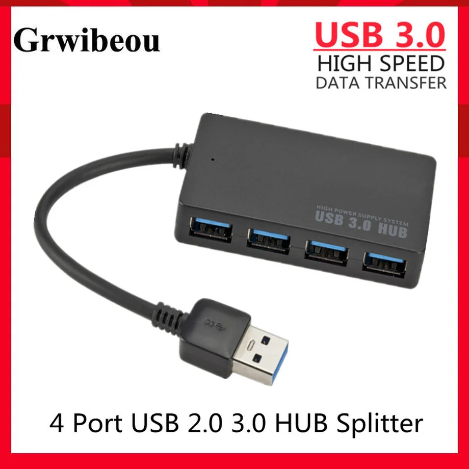 Grwibeou USB3.0 Hub for Laptop PC High Speed USB 3.0 Adapter External 4 Ports Adapter Splitter USB Expander Computer Accessories
Grwibeou USB3.0 Hub for Laptop PC High Speed USB 3.0 Adapter External 4 Ports Adapter Splitter USB Expander Computer Accessories