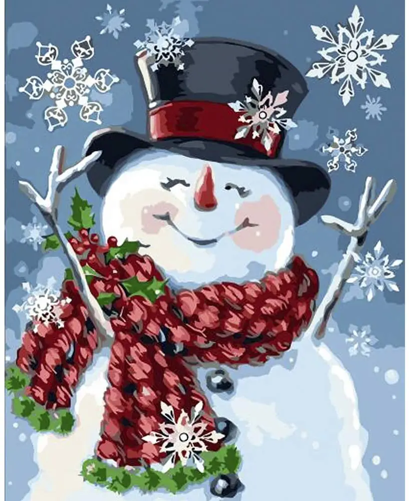 Paint By Numbers for Adults Acrylic Oil Painting By Numbers Kits Art Crafts for Home Wall Decoration 16x20 Inch Snowman with Hat
Paint By Numbers for Adults Acrylic Oil Painting By Numbers Kits Art Crafts for Home Wall Decoration 16x20 Inch Snowman with Hat