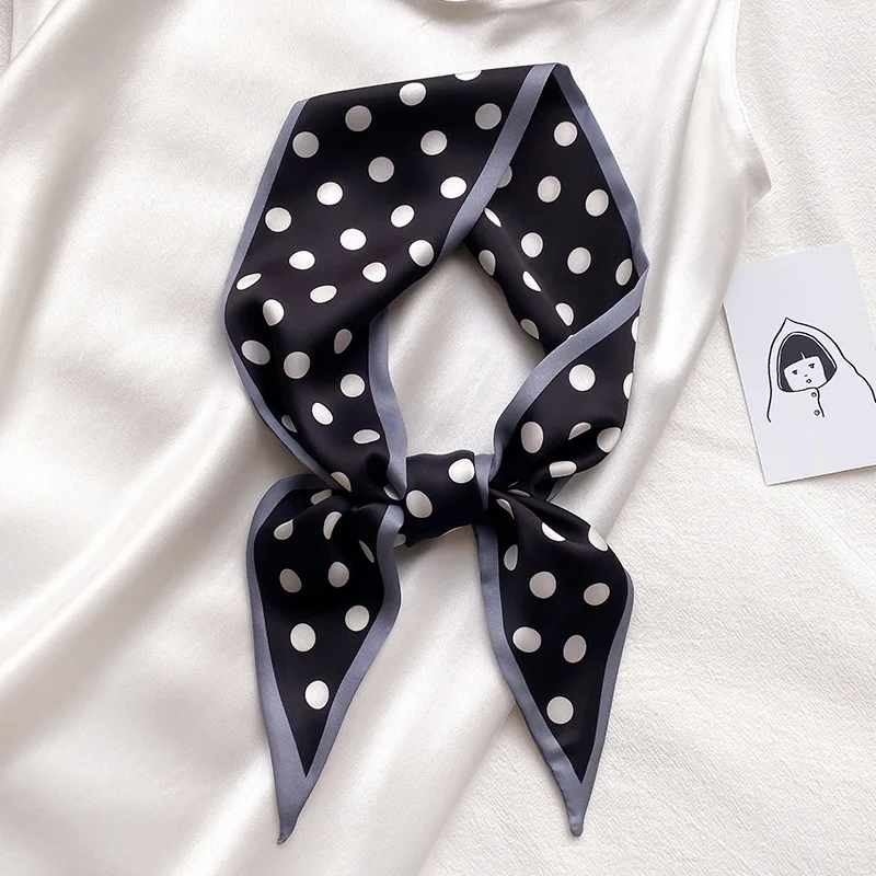 8 Colors Female Spain Silk Neck Scarf Luxury Polka Dot Hair Tie Scarves Foulard Head Band Shawls and Wraps Neckerchief Bandanas
8 Colors Female Spain Silk Neck Scarf Luxury Polka Dot Hair Tie Scarves Foulard Head Band Shawls and Wraps Neckerchief Bandanas