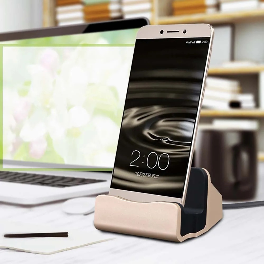 Базовая зарядная док станция Aerdu для Android Type C USB кабель синхронизации подставка