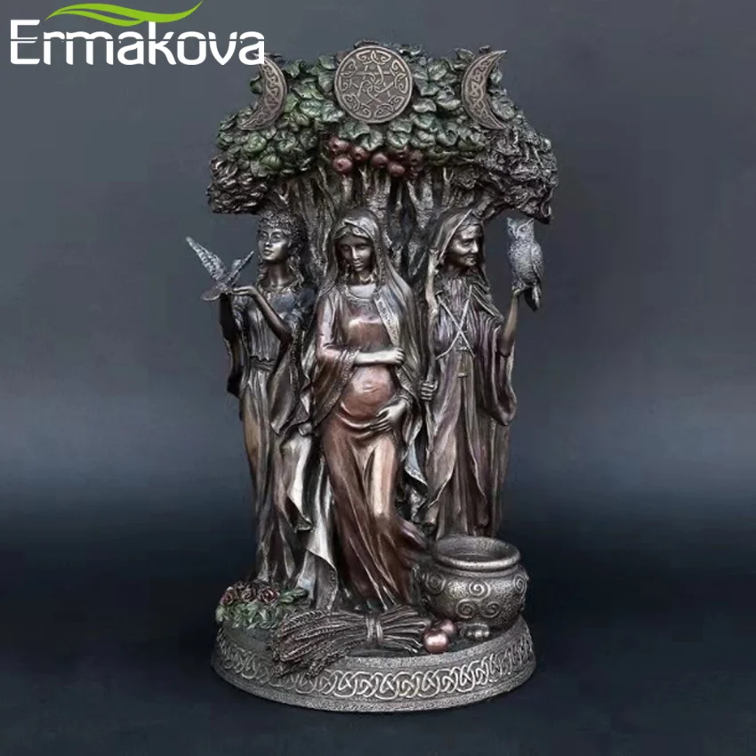 Полимерная статуя ERMAKOVA 16 см греческая религия кельтская Тройная богиня скульптура для мамы и крона
Полимерная статуя ERMAKOVA 16 см греческая религия кельтская Тройная богиня скульптура для мамы и крона